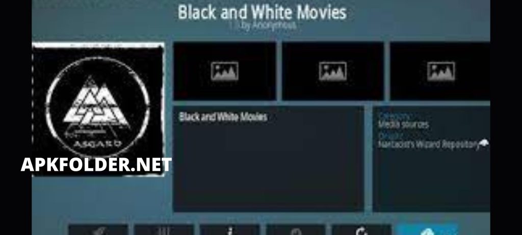 Black and white Kodi Addon