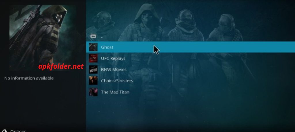 Ghost Kodi Addon