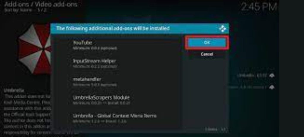 Umbrella Kodi Addon