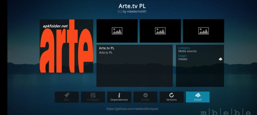 Arte TV Kodi Addon