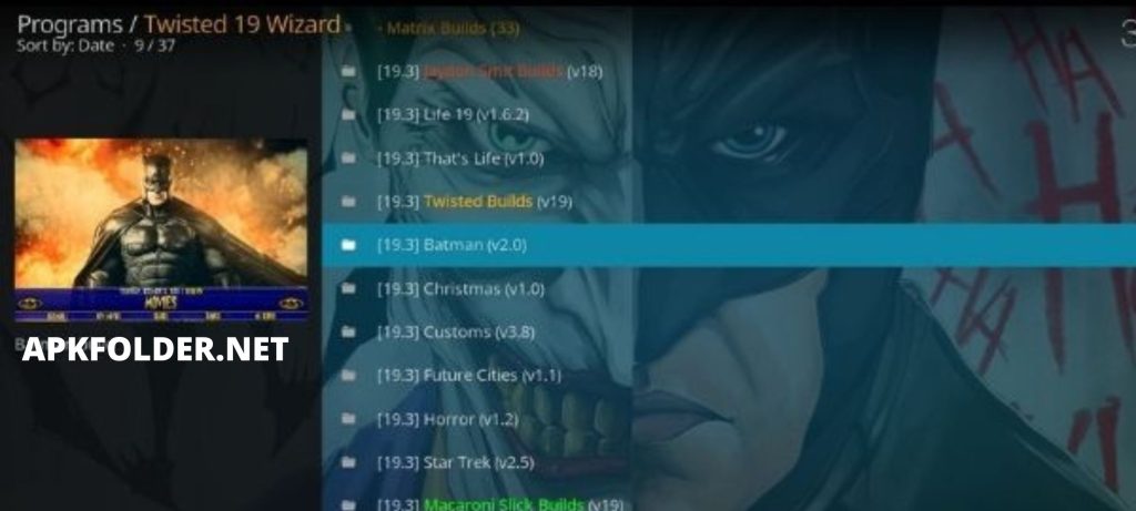 Batman Kodi Build