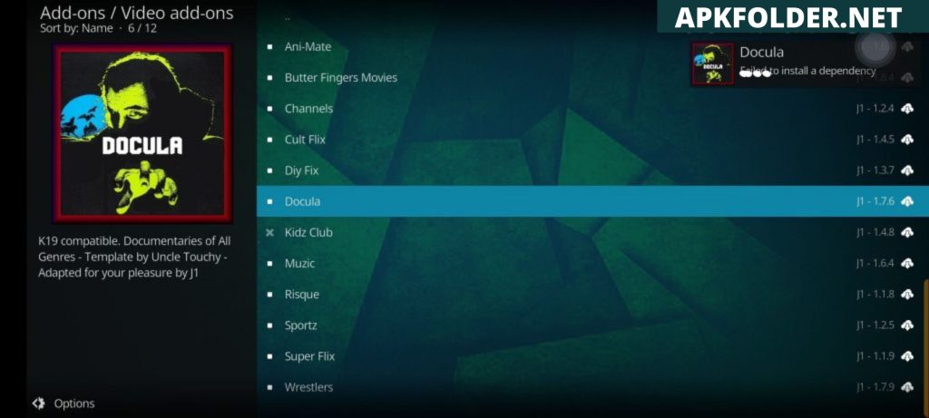 Docula Kodi Addon