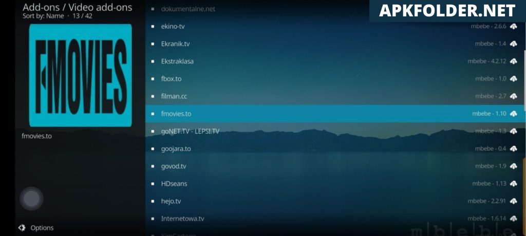 FMovies Kodi Addon