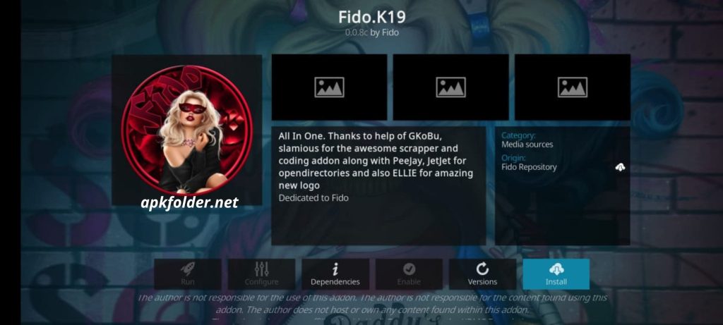 Fido K19 Kodi Addon