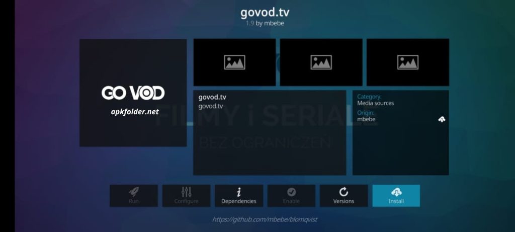 Govod.tv Kodi Addon