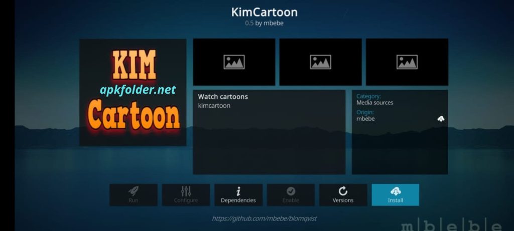 Kim Cartoon Kodi Addon