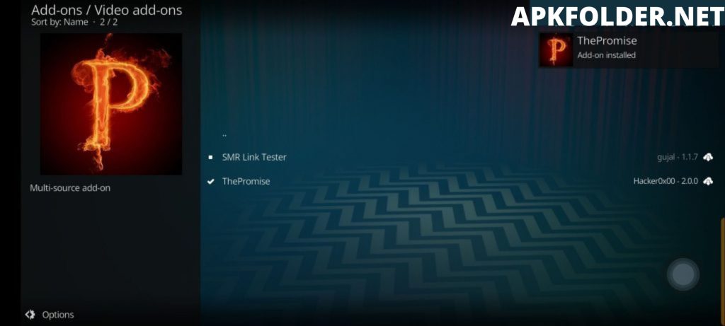 Promise Kodi Addon 