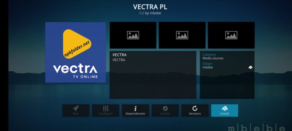 Vectra TV Kodi Addon