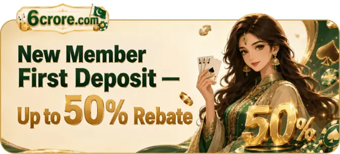 6crore First Deposit Bonus